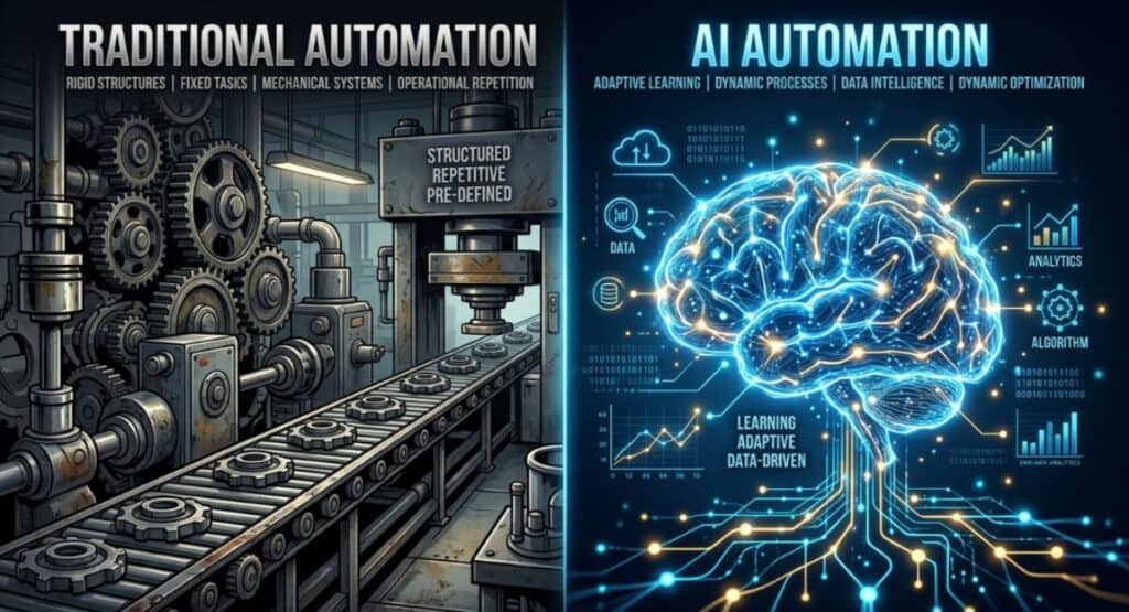 AI Automation vs Traditional Automation